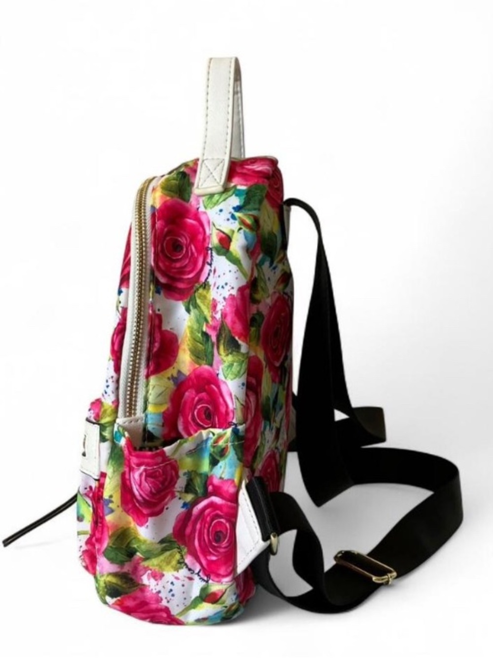 Juicy Couture Rosie White Multi Floral Rose Mini Backpack - Picture 3 of 9